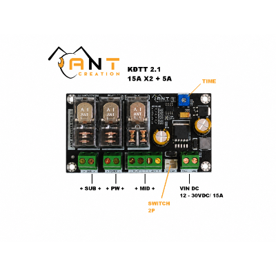 Mạch khởi động tuần tự fix bụp loa khi bật/ tắt loa - Loa 2.1