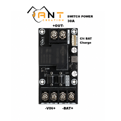 Mạch chuyển nguồn tự động BATTEY và nguồn || Không tổn hao năng lượng 30VDC 30A