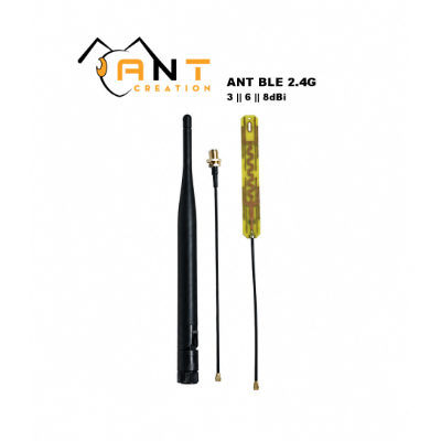 Anten chuyên dụng cho mạch bluetooth 2.4G 3 || 6 || 8DBI + Trụ/ keo 3M