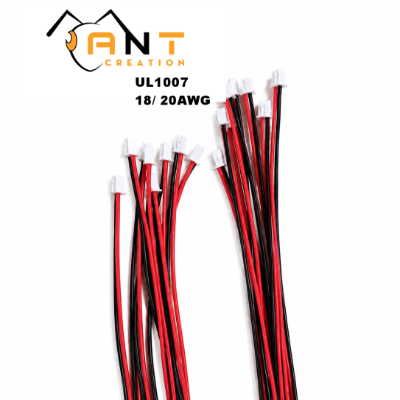 Dây loa đỏ đen UL1007 mạ thiếc chống Oxy hóa đầu XH2.54-20AWG/ VH3.96-18AWG